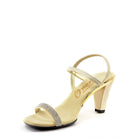 Gold Strappy Evening Heel By Onex Shoes